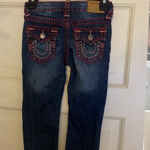 Pink stitch True religion jeans - little girl 4